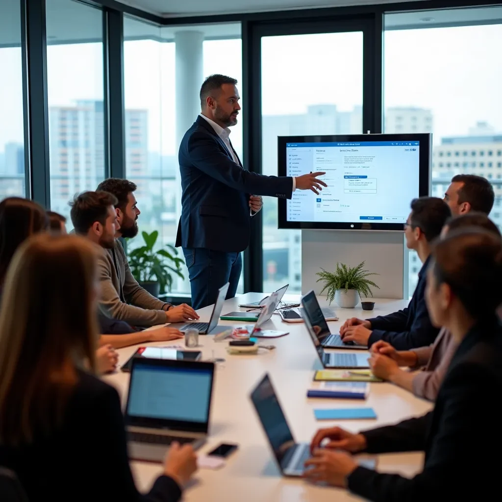 Modern office environment