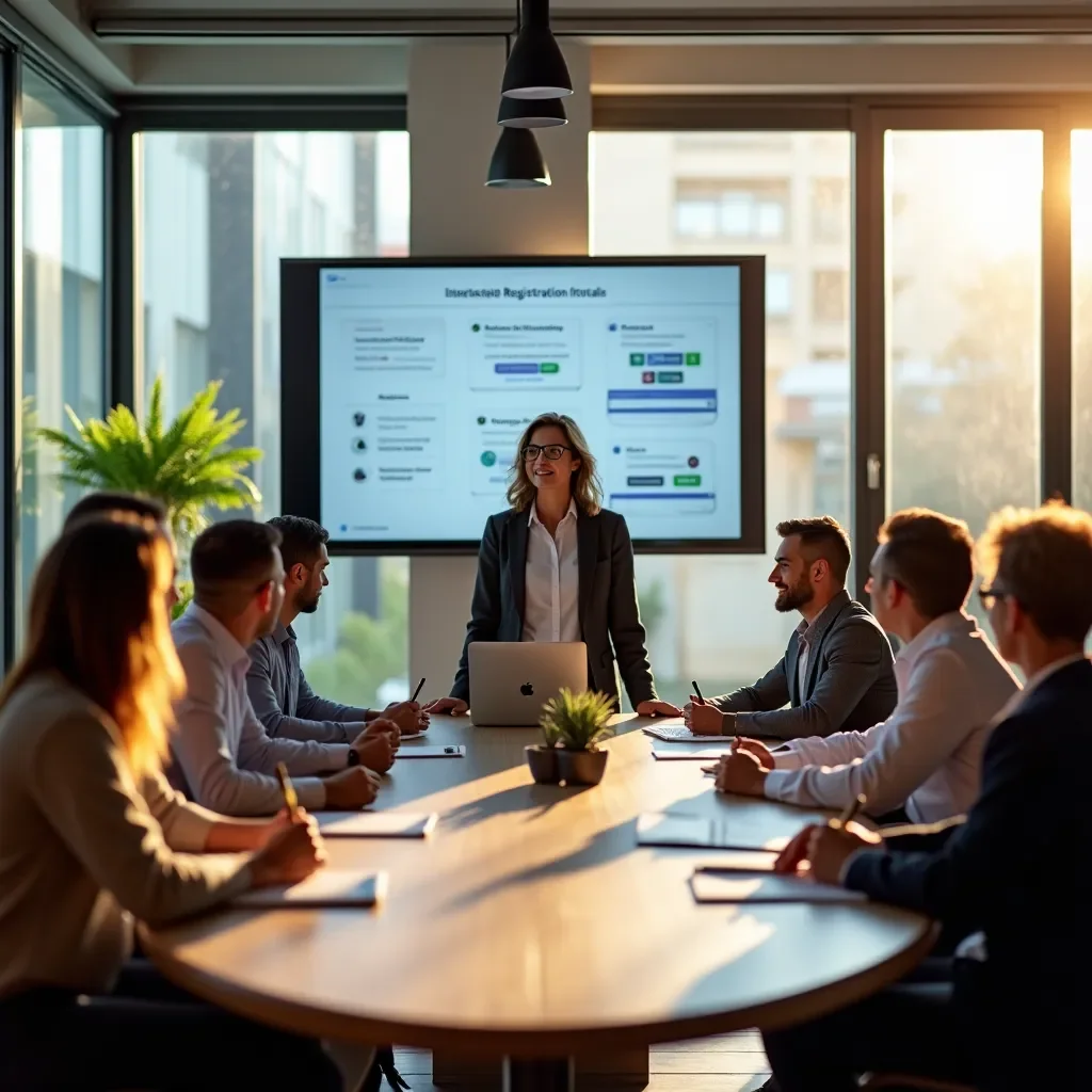 Professional team collaboration